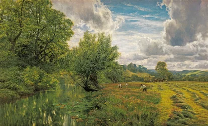 Hayfield, lähellä Days Lockia, Oxon